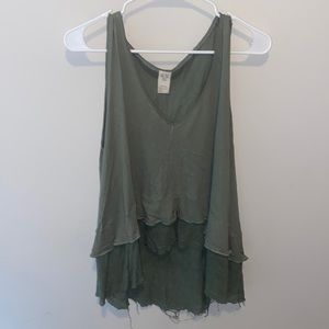 Free People We The Free Green Tank (XS)
